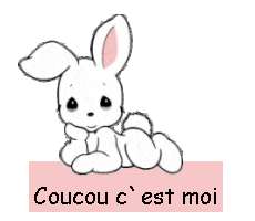 Gif animé coucou c'est moi lapin